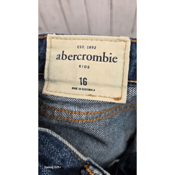 Abercrombie Kids Size 16 The A&F Skinny Blue Denim Jeans Youth EUC - Picture 6 of 12